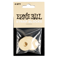 Ernie Ball Pack de 4 strap blocks crème - Vue 2