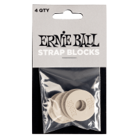 Ernie Ball Pack de 4 strap blocks gris - Vue 2