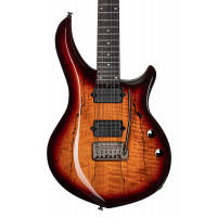 Sterling MAJ200-XSM, John Petrucci Majesty Signature, micros Di Marzio, Blood Orange Burst  - Vue 2