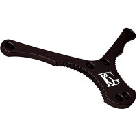 BG Cordon cuir Zen blanc écarteur noir pour saxo - Mousqueton métal - Vue 2