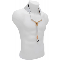 BG Cordon Yoke Zen Blanc pour saxo - Mousqueton métal - Vue 5