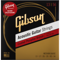 Gibson Accessories Coated Phosphor Bronze Acoustic Medium 13-56 - Vue 1