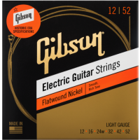 Gibson Accessories Flatwound Electric Light 12-52 - Vue 1