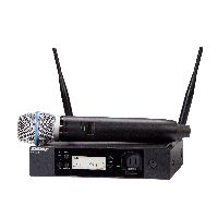 Shure GLXD24R+/B87A Système sans fil numérique rackable avec micro voix BETA 57A - Vue 1