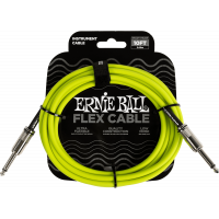 Ernie Ball Câbles instrument Flex jack/jack 3m vert - Vue 1