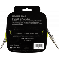 Ernie Ball Câbles instrument Flex jack/jack 3m vert - Vue 2