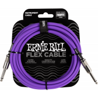 Ernie Ball Câbles instrument Flex jack/jack 3m violet - Vue 1