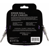 Ernie Ball Câbles instrument Flex jack/jack 3m violet - Vue 2