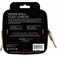 Ernie Ball Câbles instrument Flex jack/jack 3m orange - Vue 2