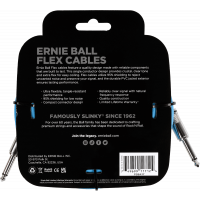 Ernie Ball Câbles instrument Flex jack/jack 6m bleu - Vue 2