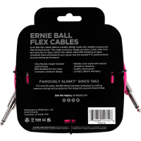 Ernie Ball Câbles instrument Flex jack/jack 6m rose - Vue 2