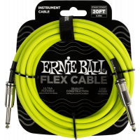 Ernie Ball Câbles instrument Flex jack/jack 6m vert - Vue 1