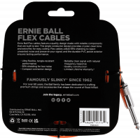 Ernie Ball Câbles instrument Flex jack/jack 6m orange - Vue 2