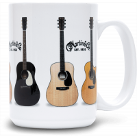 C.F. Martin & Co Mug,Ceramic,WithGuitars,White,15oz - Vue 3