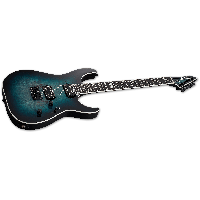 ESP E-II M-II Hipshot Burl Maple Mercury Blue Burst - Vue 3
