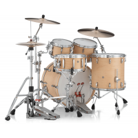 Pearl Masters Maple Rock 4 fûts GyroLock L Rod Premium Matte Natural - Vue 4