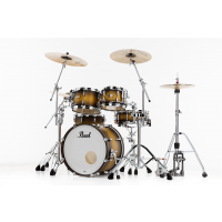 Pearl Masters Maple Pure Fusion 4 fûts Premium Matte Olive Burst - Vue 3