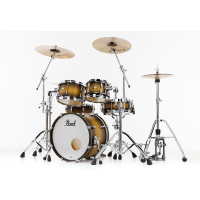 Pearl Masters Maple Pure Fusion 4 fûts Premium Matte Olive Burst - Vue 4