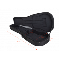 Tobago AESF-N - Etui semi-rigide pour guitare acoustique - Vue 8
