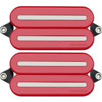 Fishman Set Fluence Modern Humbucker OpenCore Actifs, 6 cordes, 3 Voix, Rouge, Rail Nickel - Vue 2