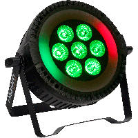 Algam Lighting PARWASH 76 RING - Par Wash LED 7 x 6W RGBW avec anneau LED RGB - Vue 1