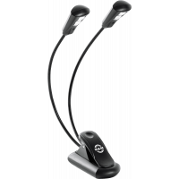 K&M Lampe de pupitre 2 bras 2 Leds avec batterie - Vue 1