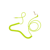 AIAIAI Câble spiralé 1,5m jaune fluo C18 - Vue 1