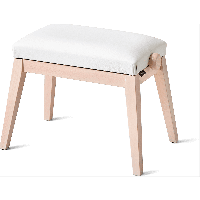 K&M 13941 Banquette piano en similicuir blanc - Vue 1