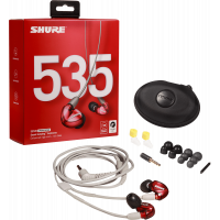 Shure SE535 écouteurs professionnels Intra Sound Isolating™ 2 voies édition limitée rouge - Vue 2