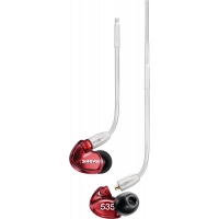 Shure SE535 écouteurs professionnels Intra Sound Isolating™ 2 voies édition limitée rouge - Vue 4