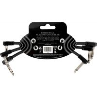 Ernie Ball Câble de patch Flex 15cm - Pack de 3 Noir - Vue 2
