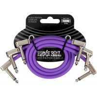 Ernie Ball Câble de patch Flex 30cm - Pack de 3 Violet - Vue 1