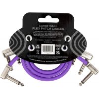 Ernie Ball Câble de patch Flex 30cm - Pack de 3 Violet - Vue 2