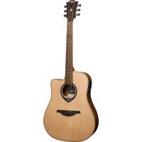Lâg HyVibe 10 Dreadnought Gaucher Pan Coupé Smart Guitar - Vue 2