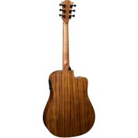 Lâg HyVibe 10 Dreadnought Gaucher Pan Coupé Smart Guitar - Vue 3