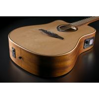 Lâg HyVibe 10 Dreadnought Gaucher Pan Coupé Smart Guitar - Vue 5