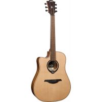 Lâg HyVibe 10 Dreadnought Gaucher Pan Coupé Smart Guitar - Vue 8