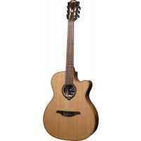 Lâg HyVibe 10 Auditorium Nylon Pan Coupé Smart Guitar - Vue 2