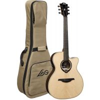 Lâg HyVibe 30 Auditorium Pan Coupé Smart Guitar - Vue 1