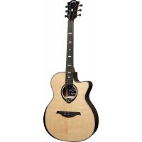 Lâg HyVibe 50 Auditorium Bevel Cutaway Smart Guitar - Vue 2