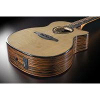 Lâg HyVibe 50 Auditorium Bevel Cutaway Smart Guitar - Vue 5