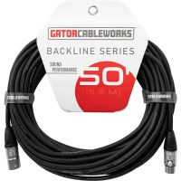 Gator Cableworks Câble microphone série Backline 15 m XLR - Vue 1