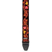 Dunlop Jimi Hendrix Blacklight Monterey Orange Strap - Vue 1