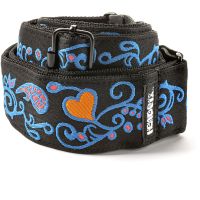 Dunlop Jimi Hendrix Blacklight Monterey Blue Strap - Vue 3