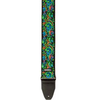 Dunlop Jimi Hendrix Blacklight Love Drops Blue Strap - Vue 1