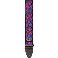 Dunlop Jimi Hendrix Blacklight Love Drops Pink Strap - Vue 1