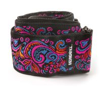 Dunlop Jimi Hendrix Blacklight Love Drops Pink Strap - Vue 3