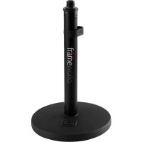 Gator Frameworks Pied de micro de bureau avec base ronde de 15 cm et hauteur fixe de 23 cm - Vue 1