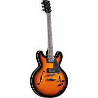 Eko Fusion hollowbody double cut Sunburst - Vue 1