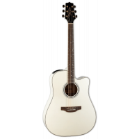 Takamine GD37CE PW Dreadnought Cutaway Pearl White - Vue 1
